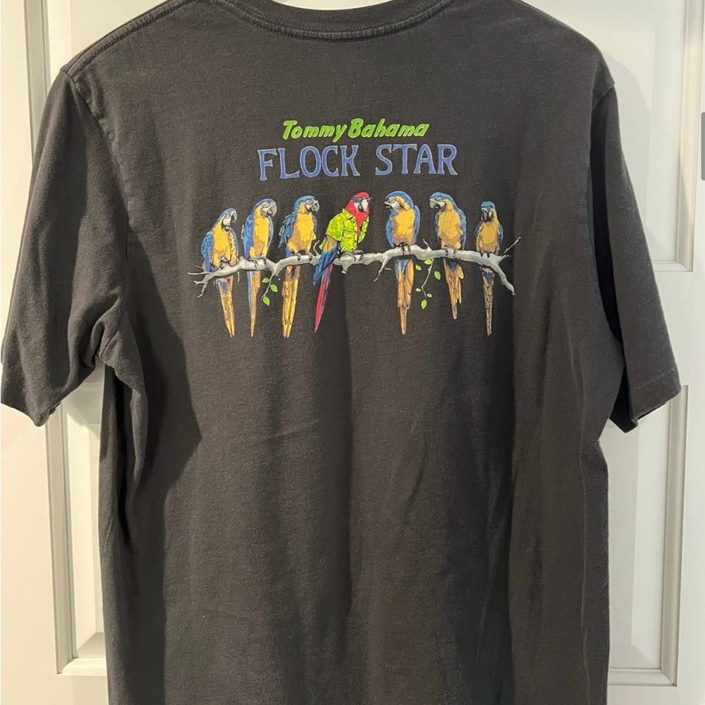 Tommy Bahama Charcoal Tee with Logo